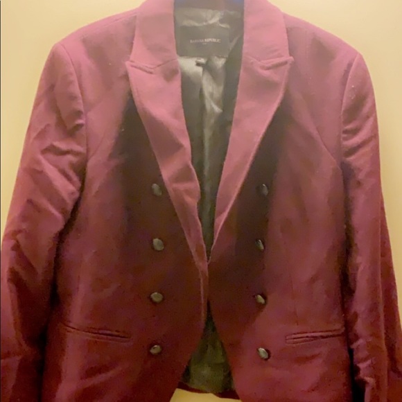 Burgundy Military Blazer - Picture 2 of 2